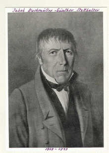 Jakob Buchm&uuml;ller (1767-1849), Statthalter